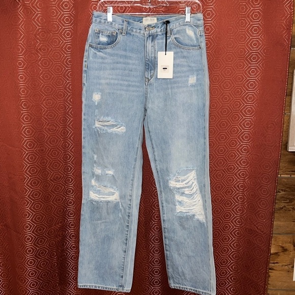 Blank Paige Distressed Jeans Large NWT - Picture 1 of 8